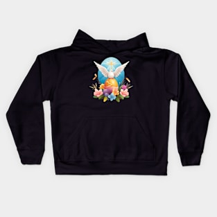 Easter Dove with a Cross  Easter eggs / Easter Gifts Kids Hoodie